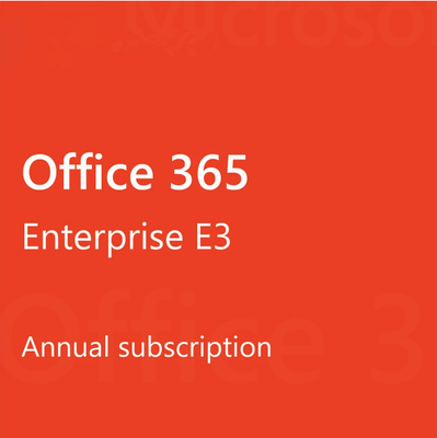 Office 365 Enterprise E3 100 Benutzer Einjähriges Abonnement Lizenzschlüssel für PC/Mac