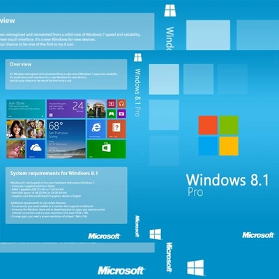 32 64Bit  Windows 8.1 Product Key DVD MS Win Activation Pro