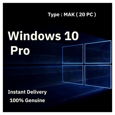 Multiple Language Windows 10 Pro Mak 20 Pc Activations Volume License Key