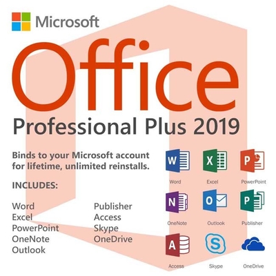 64Bit Office 2019 License Key Instant Delivery 1pc Product  Professional Plus